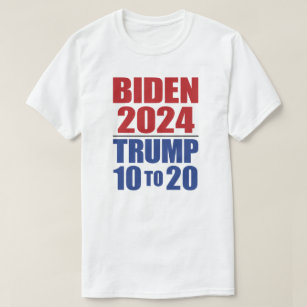 T-shirt Joe Biden 2024 Trump 10 to 20 - Lock Him Up