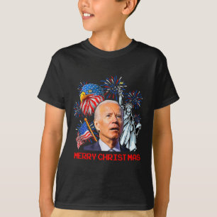 T-shirt Joe Biden a confondu un joyeux Noël patriotique pe