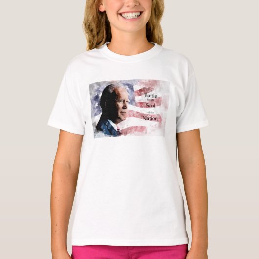 T-shirt Joe Biden avec Battle for the Soul of the Nation (Devant)