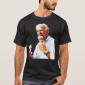 T-shirt Joe Biden mangeant de la glace , le discours du 4 (Devant)