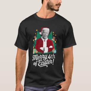 T-shirt Joe Biden Noël Père Noël Joyeux 4ème Noël Pâques