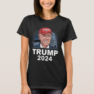 T-shirt Joe Biden portant un chapeau de Trump