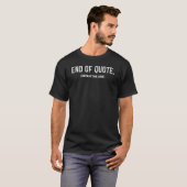 T-shirt Joe Fin Du Devis Répéter La Ligne 2 (Devant entier)
