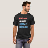 T-shirt Joe Fin Du Devis Répéter La Ligne 3 (Devant entier)