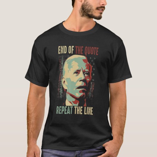 T-shirt Joe Fin Du Devis Répéter La Ligne 6 (Devant)