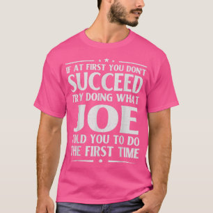 T-shirt Joe Funny Anniversaire Plaisanterie Nom personnali