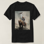T-shirt Joe Rogan Monte Un Ours (+ Aliens) Essentiel T-Shi (Design devant)