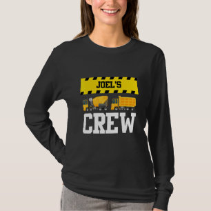 T-shirt Joel Construction Crew Doublon Personnalisé Camion