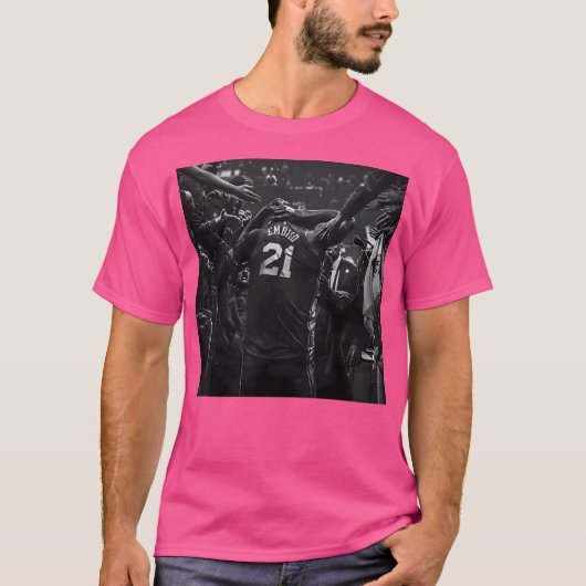 T-shirt Joel Embiid - Noir Blanc (Devant)