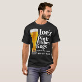 T-shirt Joes Service De Retrait De Bières Funny Amateurs D (Devant entier)