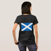 T-shirt Jogger en polaire féminin avec drapeau d'Ecosse (Dos entier)