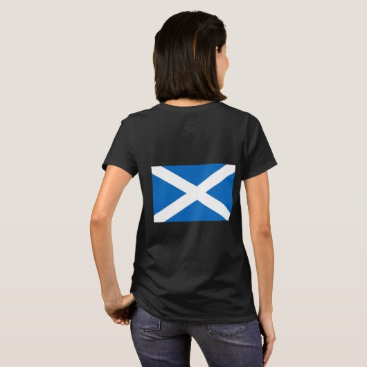 T-shirt Jogger en polaire féminin avec drapeau d'Ecosse (Dos entier)