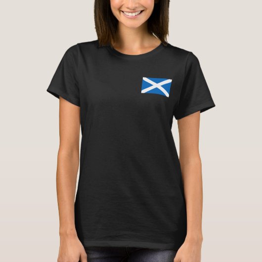T-shirt Jogger en polaire féminin avec drapeau d'Ecosse (Devant)