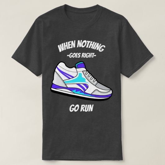T-shirt Jogging Chaussures Jogger Runner Run Marathon (Design devant)