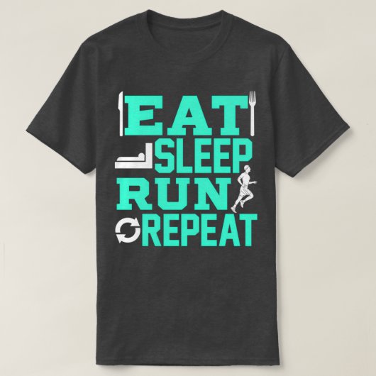 T-shirt Jogging course à pied à marathon cadeau pour amuse (Design devant)