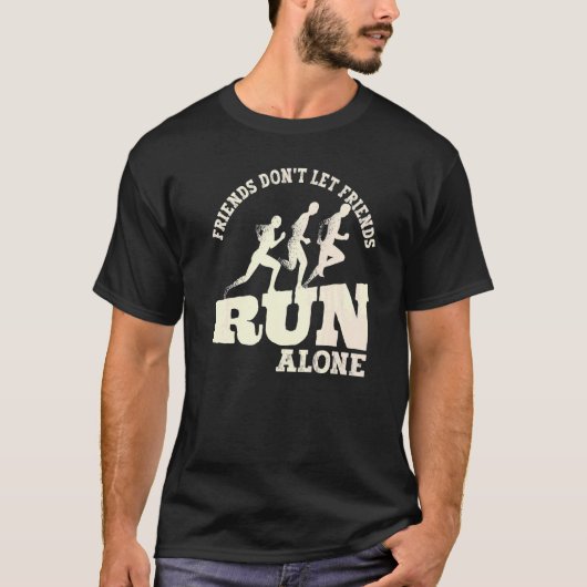 T-shirt Jogging Runner Run Matching Running Friends Premiu (Devant)