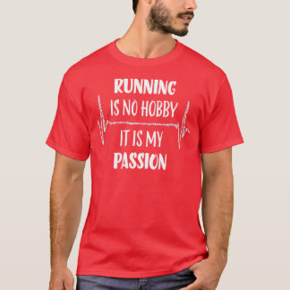 T-shirt Jogging Triathlon de marathon de battement de coeu