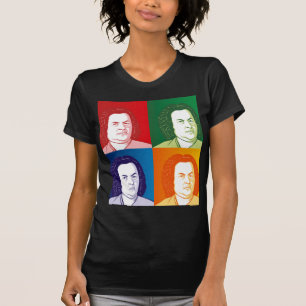 T-shirt Johann Sebastian Bach dans le Cartoon style