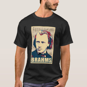 T-shirt Johannes Brahms Notes musicales