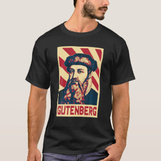 T-shirt Johannes Gutenberg Technique d'impression techniqu