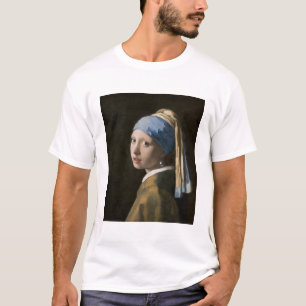 T-shirt Johannes Vermeer, fille avec une oreille perle