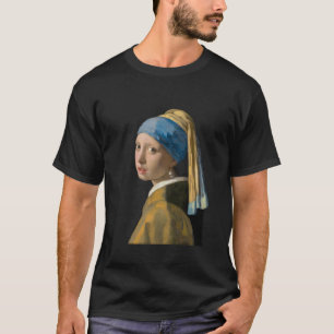 T-shirt Johannes Vermeer - Fille avec une oreille perle