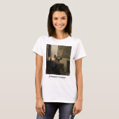 T-shirt Johannes Vermeer - Jeune femme avec un trait (Devant entier)
