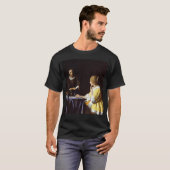 T-shirt Johannes Vermeer Lady Avec Son Serviteur (Devant entier)