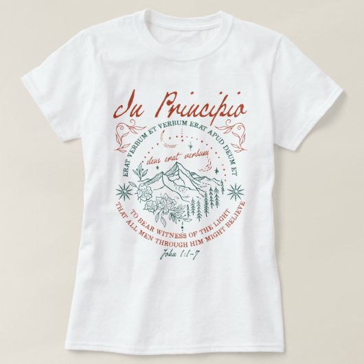 T-shirt John 1:1-7 Conversations Classiques Cycle 3 Rétro (Design devant)