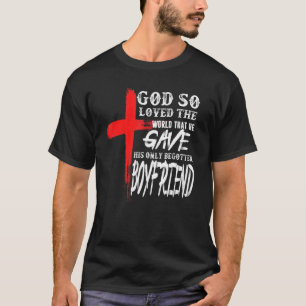 T-shirt John 316 Croix chrétienne Bible Christian Boyfrie
