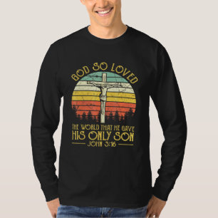 T-shirt John 316 Croix religieuse Bible Verse Christian