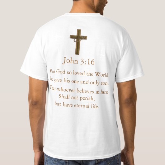 T-shirt John 3:16 (Dos)