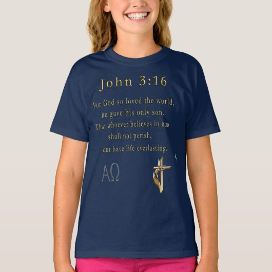 T-shirt John 3:16 (Devant)