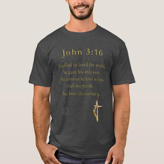 T-shirt John 3:16 (Devant)