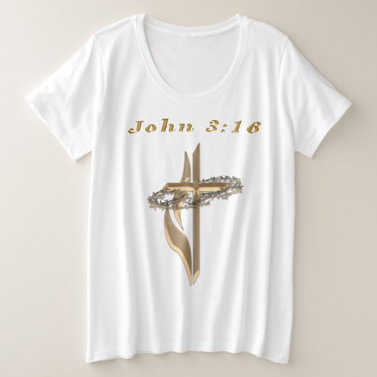 t-shirt john 3:16 (Design devant)
