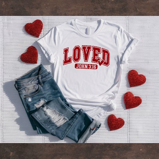 T-shirt John 3:16 Christian Valentine's Tee