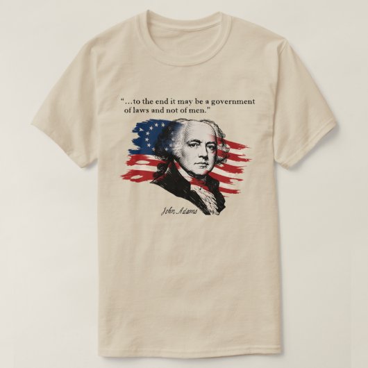 T-shirt John Adams (Design devant)