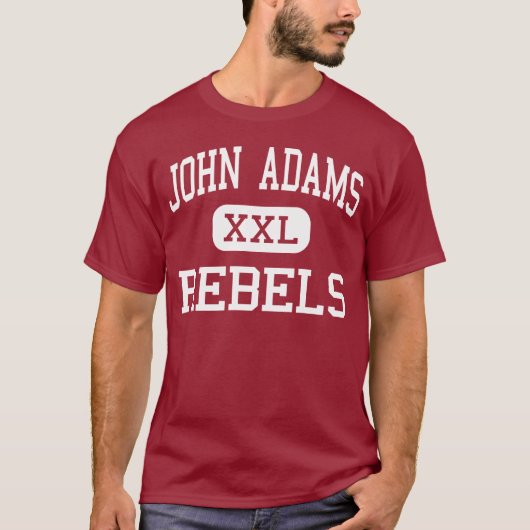 T-shirt John Adams - rebelles - lycée - Cleveland Ohio (Devant)