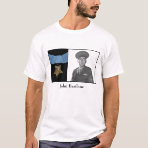 T-shirt John Basilone et la médaille de l'honneur