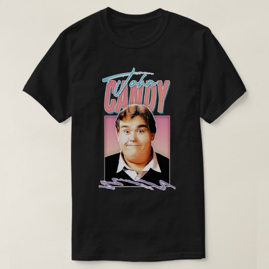 T-shirt John Candy 80s Style Retro Art (Design devant)