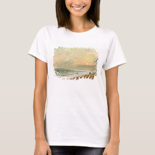 T-shirt John Constable a soulevé la plage, c.1824 (huil