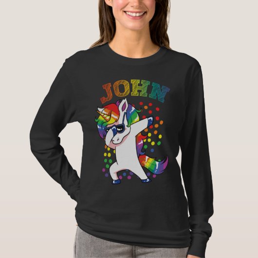 T-shirt John Dabbing Unicorn (Devant)