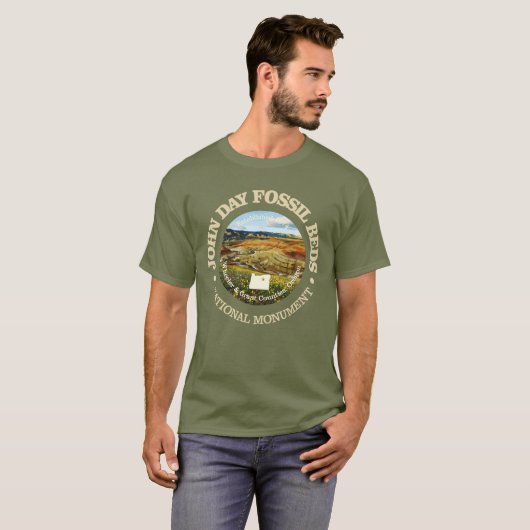 T-shirt John Day Fossil Beds (NM) (Devant entier)