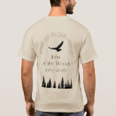 T-Shirt John des Bois - Dessin Avant et Arrière (Dos)