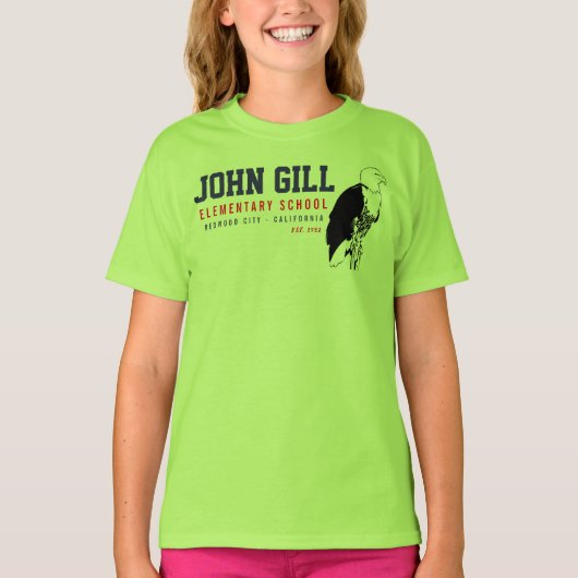 T-shirt John Gill Eagle Girls Jersey V-Neck (Devant)