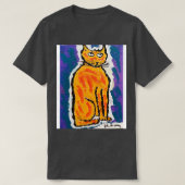 T-shirt John Hinckley peinture de chat originale (Design devant)
