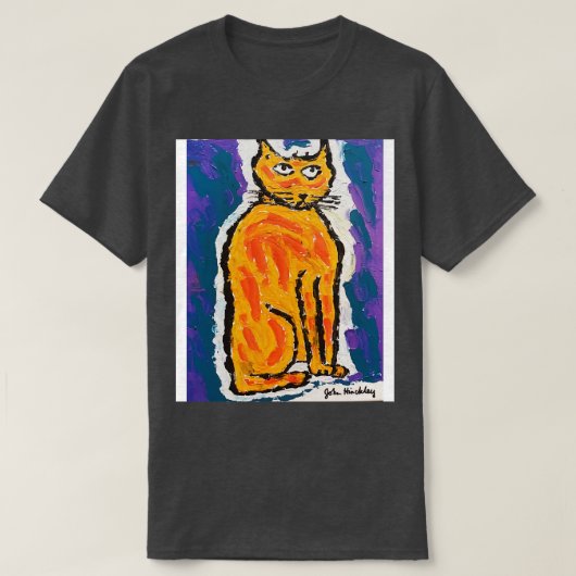 T-shirt John Hinckley peinture de chat originale (Design devant)