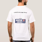T-shirt John Kerry changeant d'avis encore ! (Dos)
