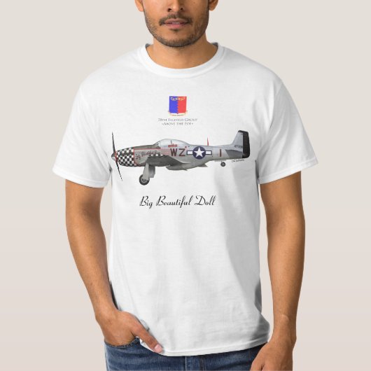 T-shirt John Lander's P-51 "Big Beautiful Doll" (Devant)