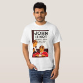 T-shirt John N'Est Pas Vraiment Dur (Devant entier)